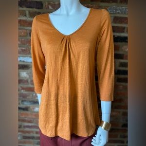 Eileen Fisher Long Sleeve Linen Top